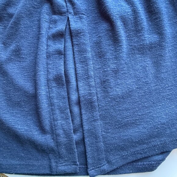 Pure Jill Cardigan Womens XS Indigo Blue Tencel Linen Blend Open Front - Picture 4 of 8